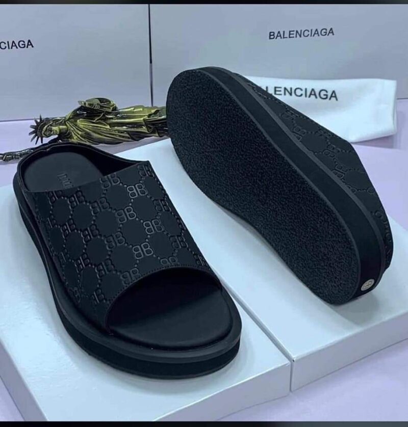 Balenciaga-leather slides