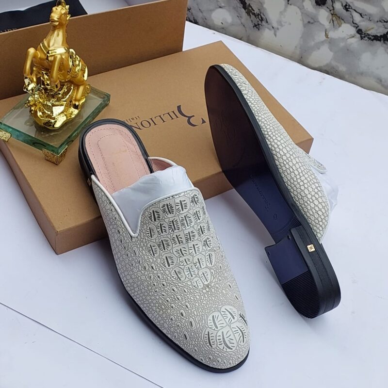 Billionaire leather half shoe