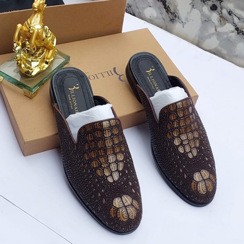 Billionaire leather half shoe