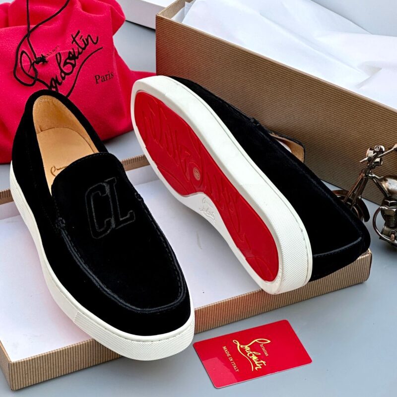 Christian louboutin pure leather x suede sneakers