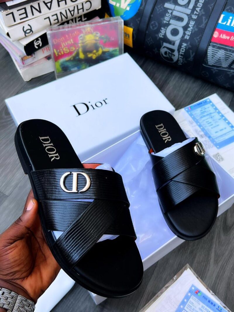 Dior top quality leather slippers