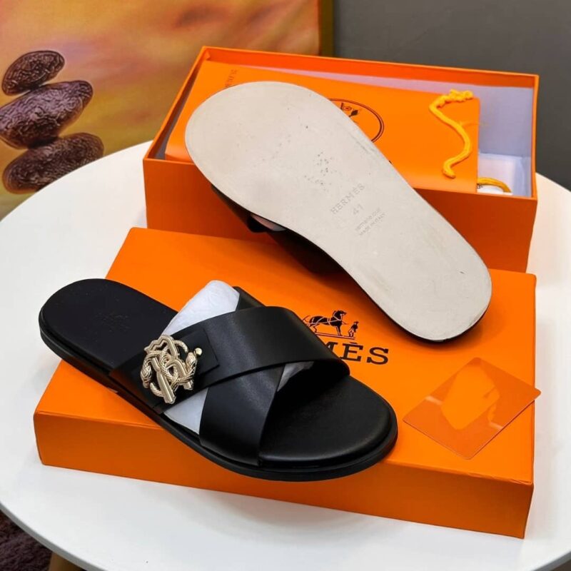 Hermes crisscross slippers