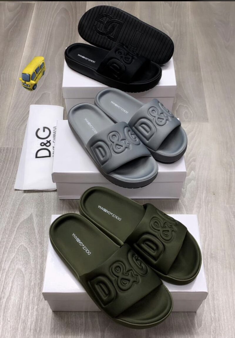 D&G LUXURY LEATHER SLIPPERS