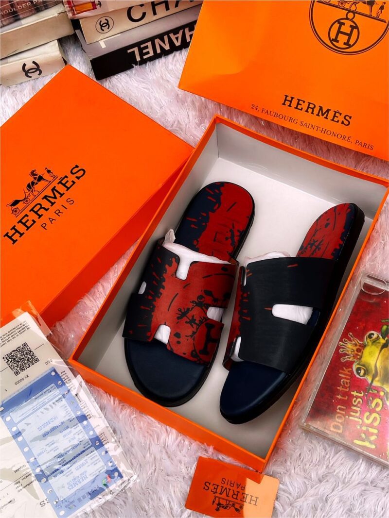 Hermes Top Quality Leather Slippers