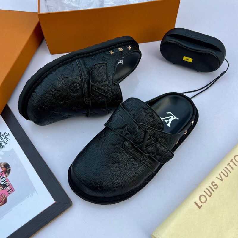 Lv High Quality Leather Half Shoe - Image 2