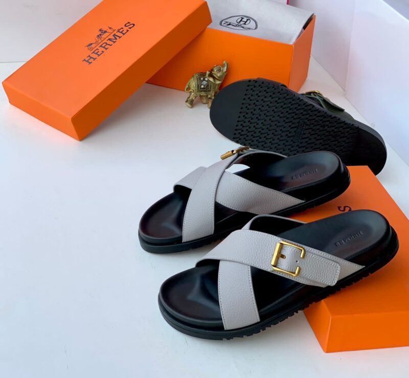 Hermes Quality Leather Slippers