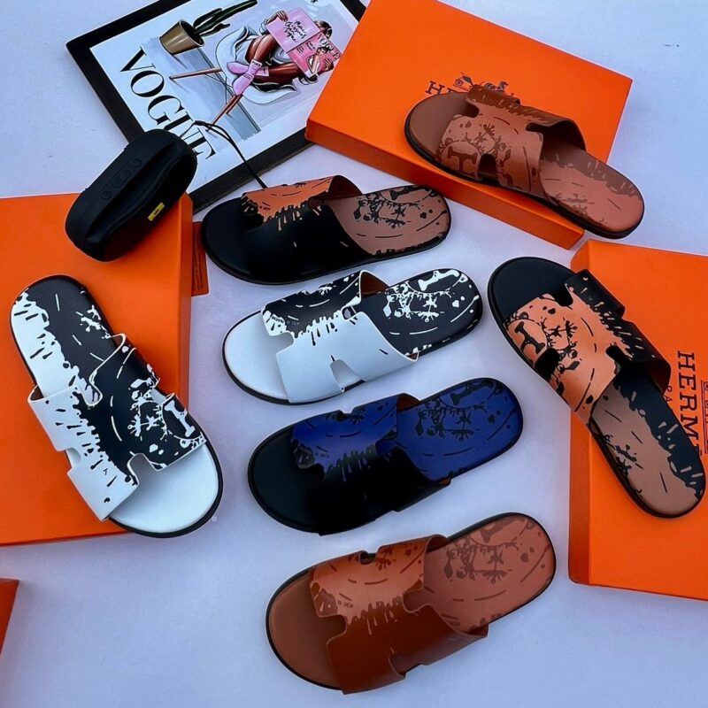 Hermes Top Quality Leather Slippers