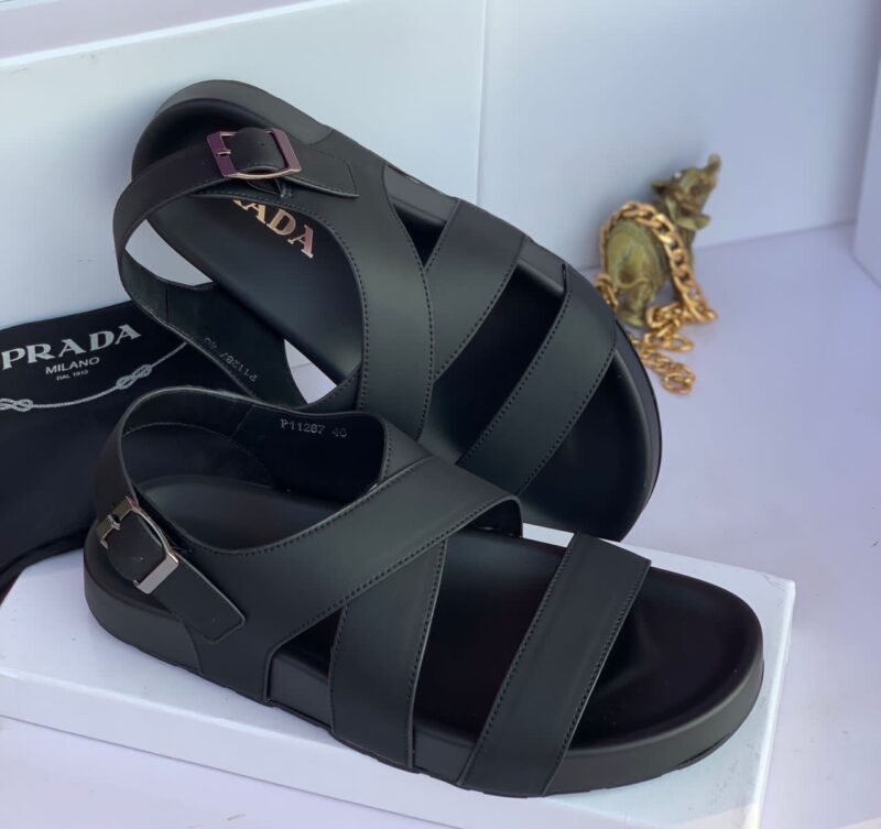 Prada High Quality Leather Sandals