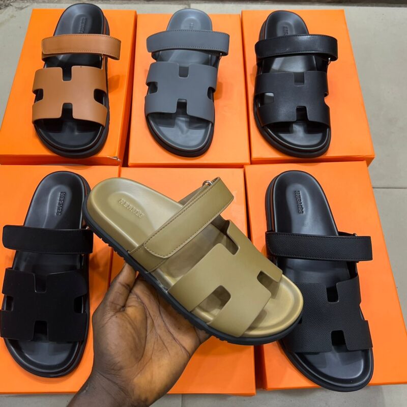 Hermes Top Quality Leather Slippers