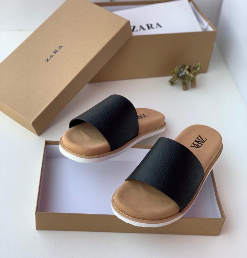 Zara Top Quality Leather Slippers