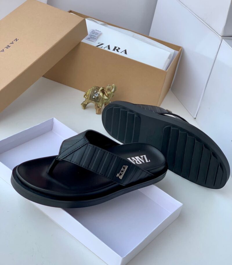 Zara Top Quality Leather Slippers