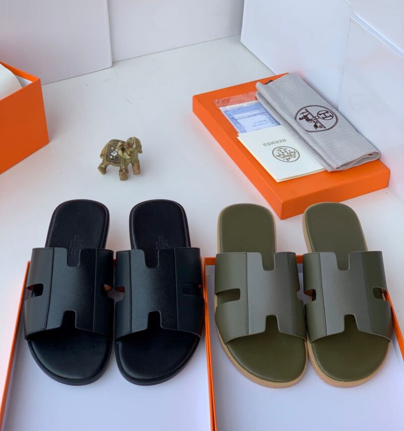 Hermes Top Quality Leather Slippers