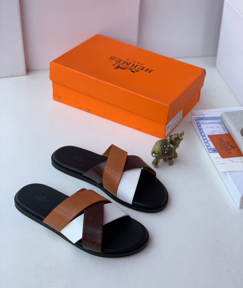 Hermes Top Quality Cross Slippers