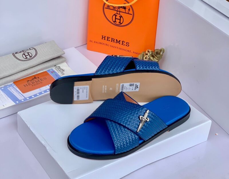 Hermes Quality Leather Slippers