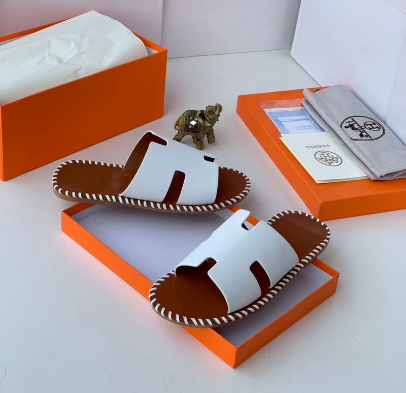 Hermes Top Quality Leather Slippers