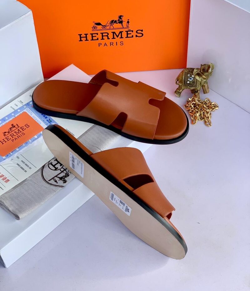 Hermes Top Quality Leather Slippers