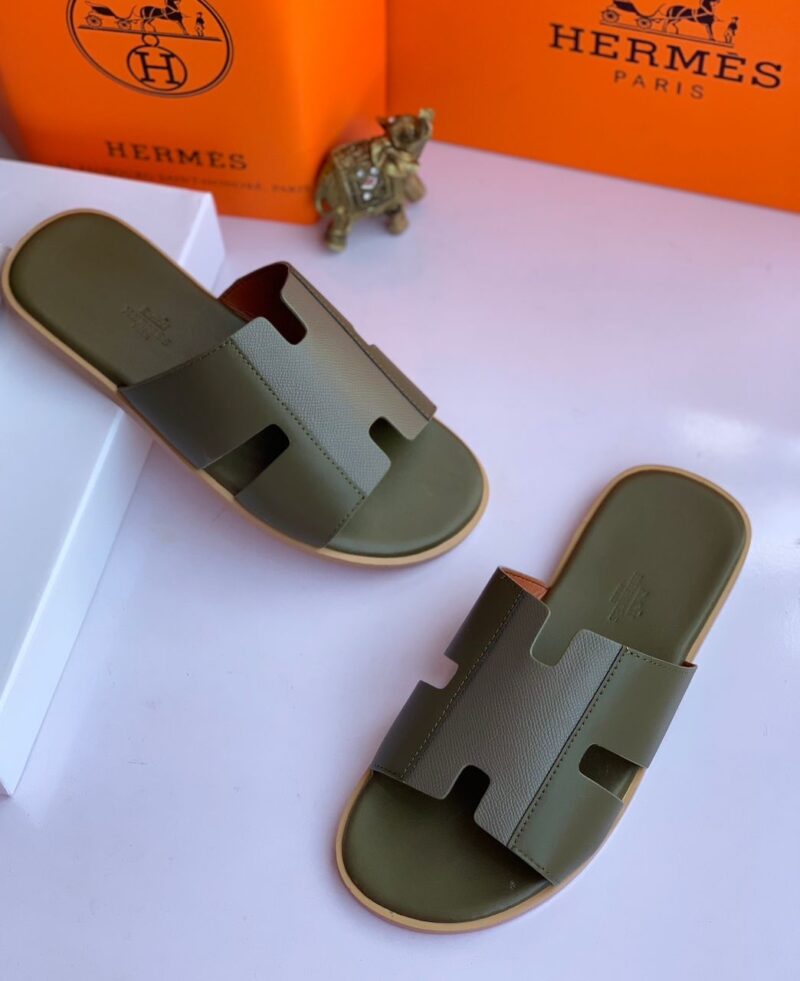 Hermes Top Quality Leather Slippers