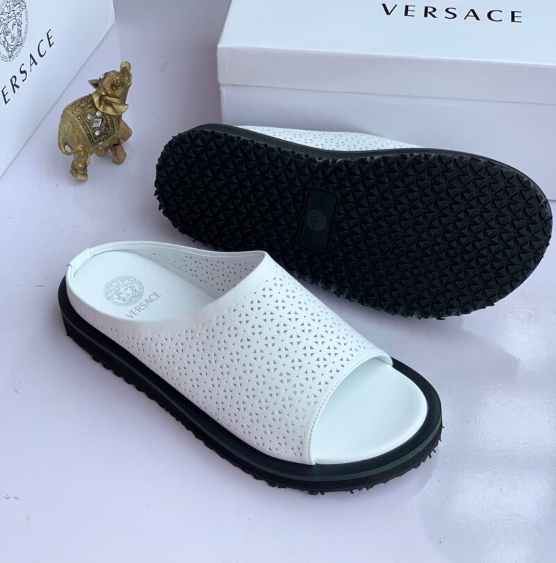 Versace High Quality Leather Slippers