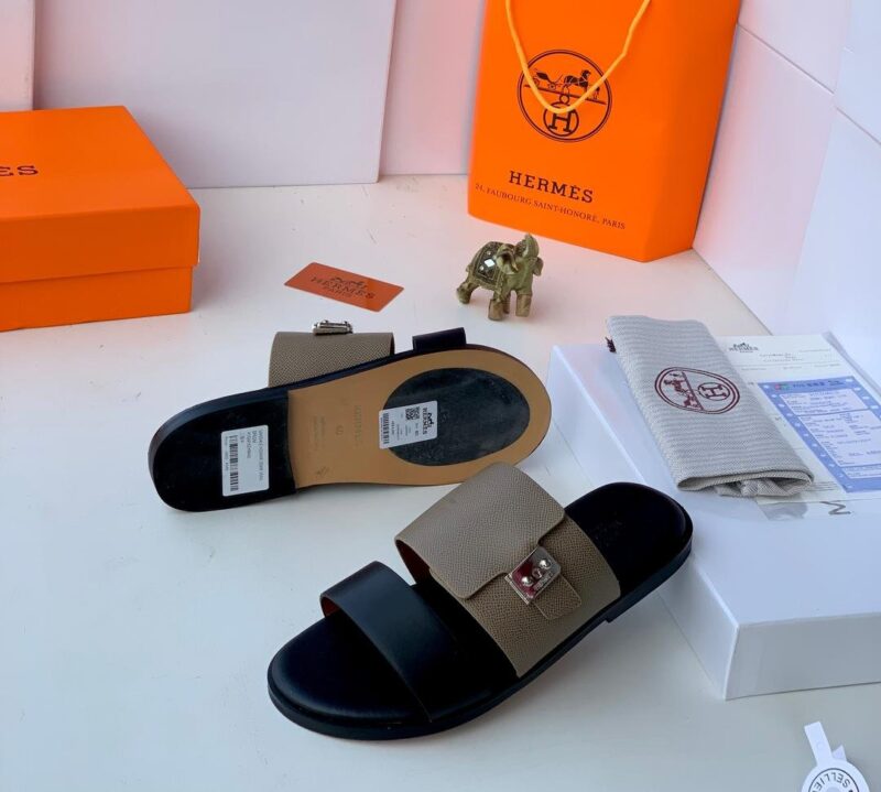 Hm's-Mens Designer Leather Slippers