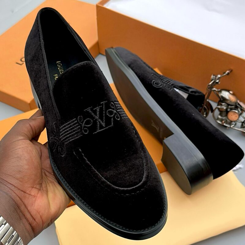 Lv-Men's Leather Suede Shoe