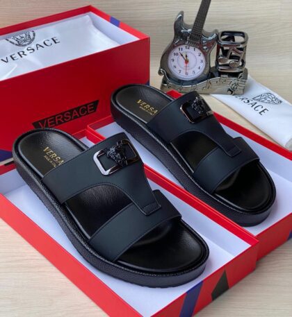 Vc-Luxury Leather Slippers 🌟