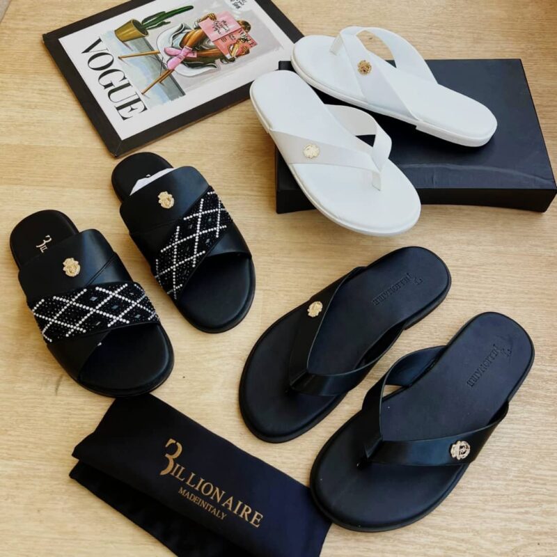 Billionaire Leather Slippers