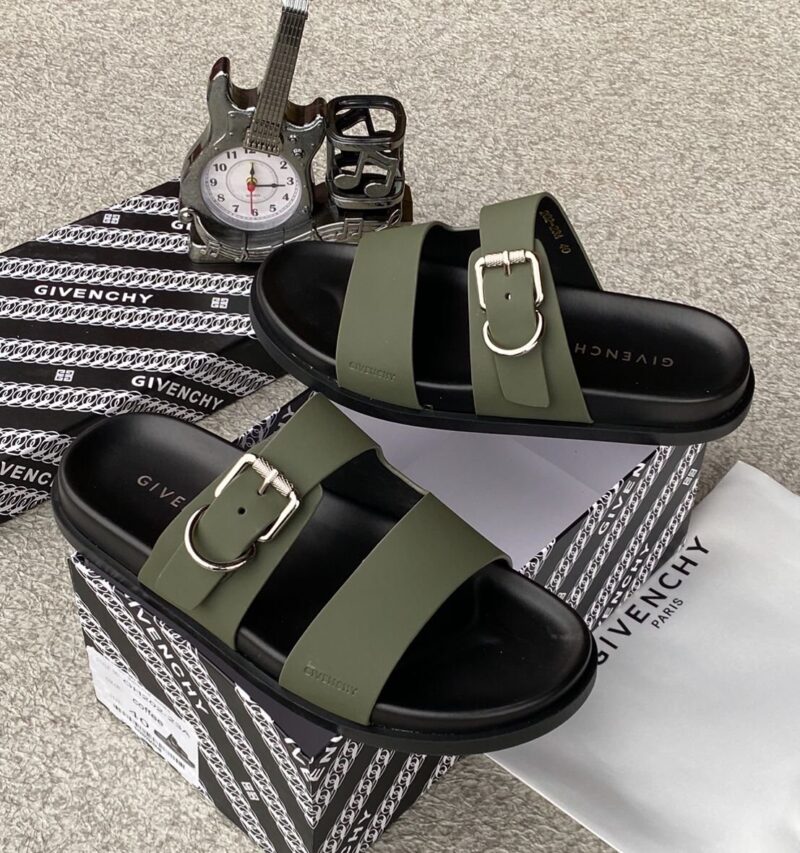 Gv Men's Designer Leather Slippers - Image 2