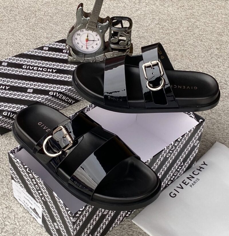 Gv Men's Designer Leather Slippers - Image 2