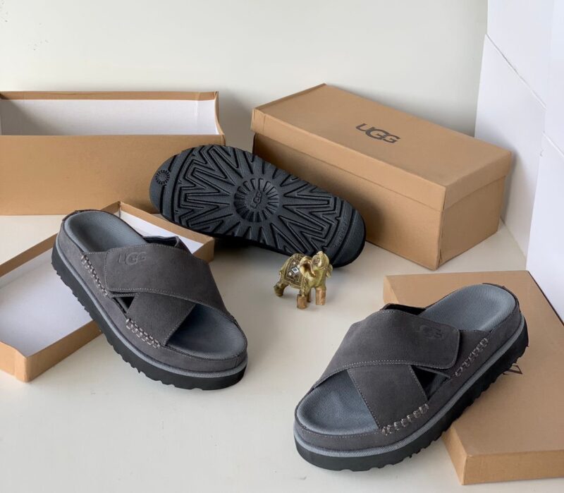 Luxury Leather Cross Slippers - Image 4