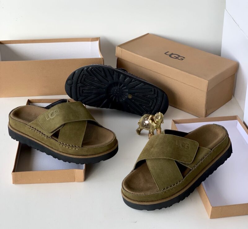 Luxury Leather Cross Slippers - Image 6