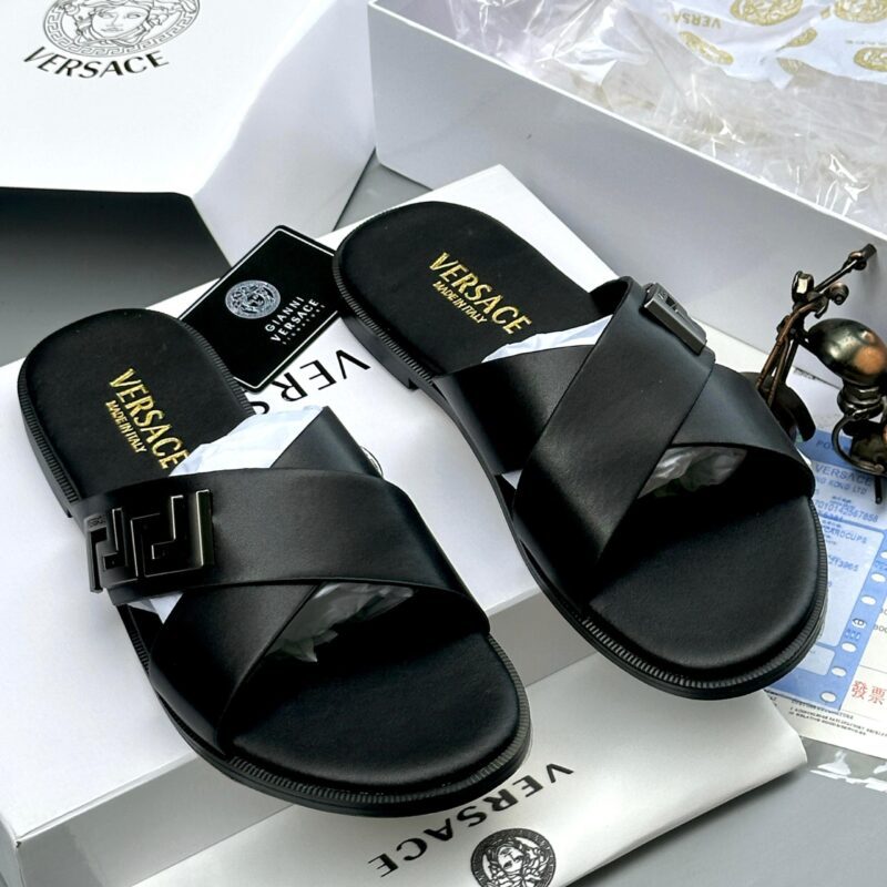 Vc-Luxury Leather Slippers