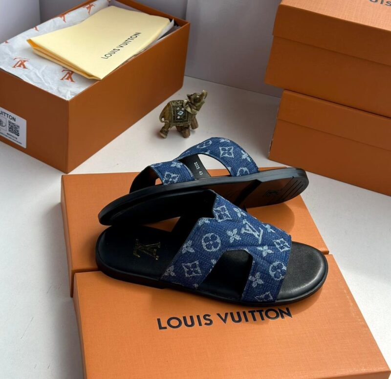 Lv Leather Slippers