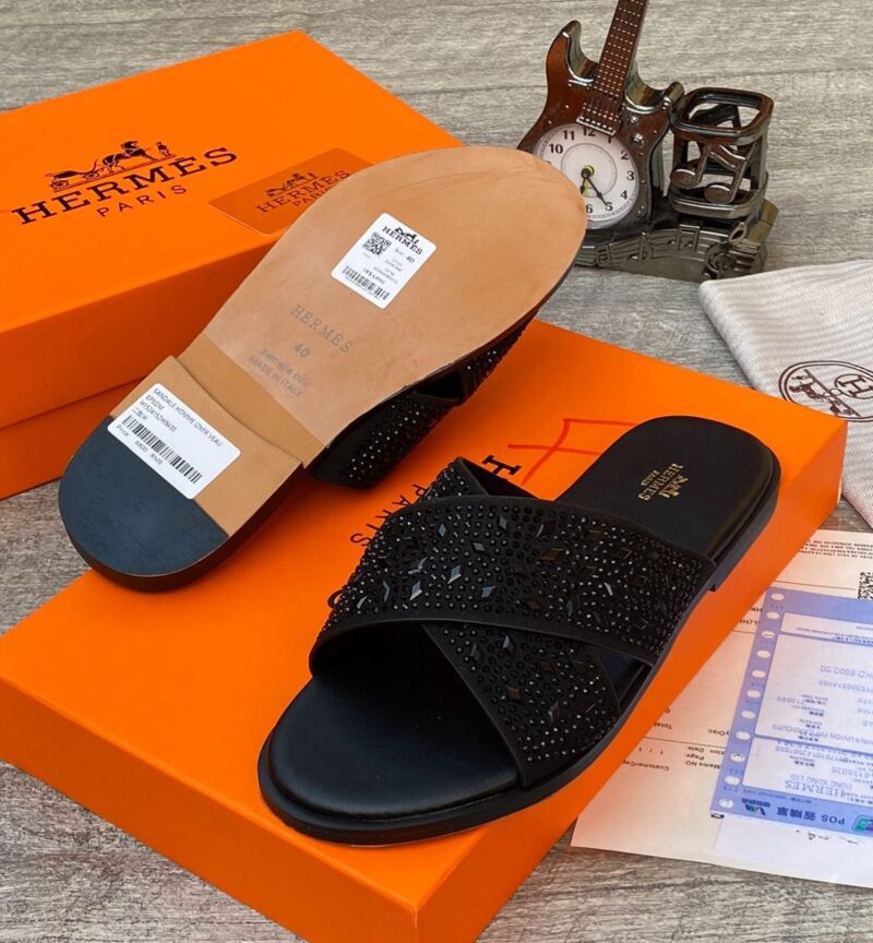 Hs Premium Leather Slippers - Image 2