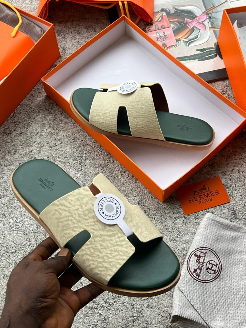 H s Premium Leather Slippers - Image 2