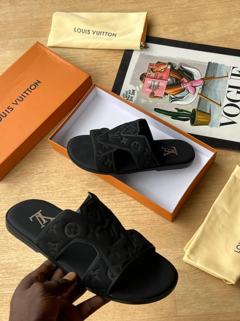 Lv-Men's Designer Slippers - Image 2