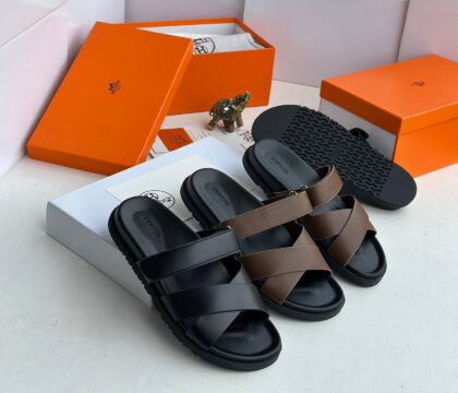 Hs Leather Cross Sandals