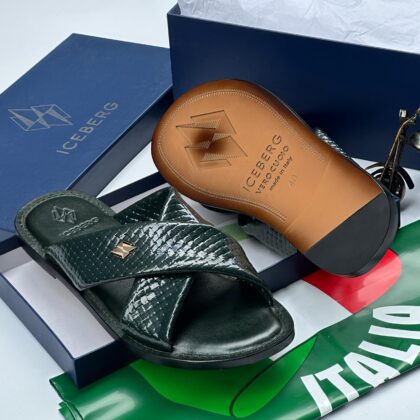 Iceberg Italian Leather Slippers