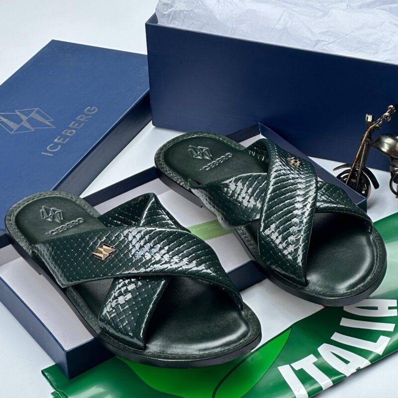 Iceberg Italian Leather Slippers - Image 2