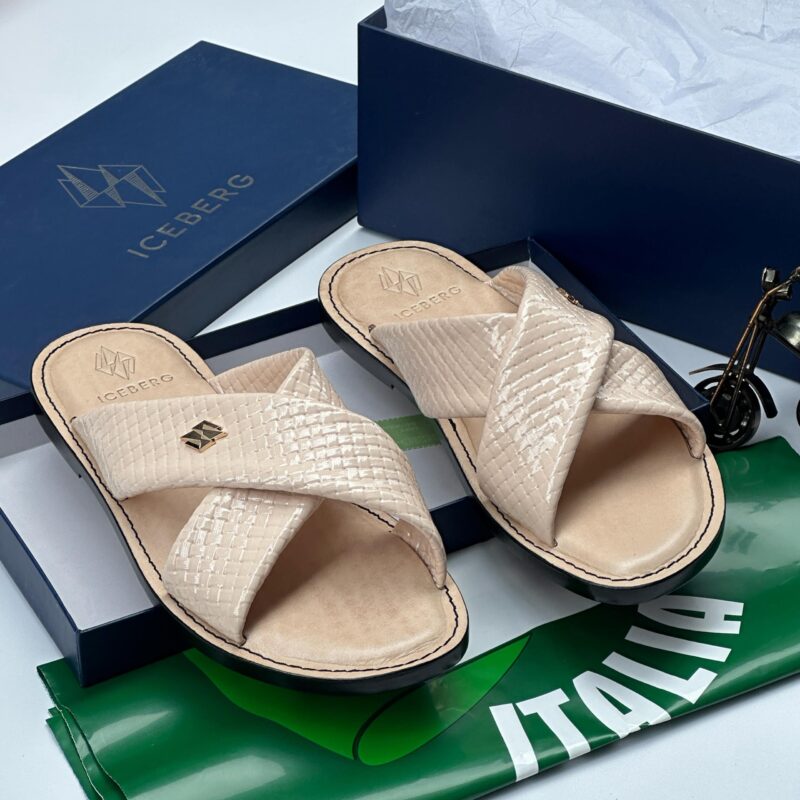 Iceberg Italian Leather Slippers - Image 2
