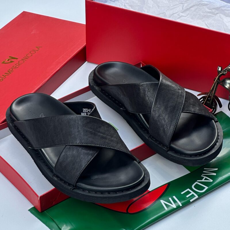 High Quality leather Slippers - Image 2