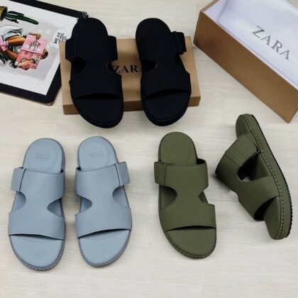 Zr Men's Leather Slippers