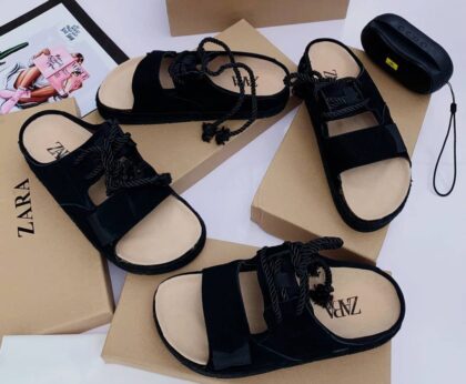 Zr  Quality Leather Slippers