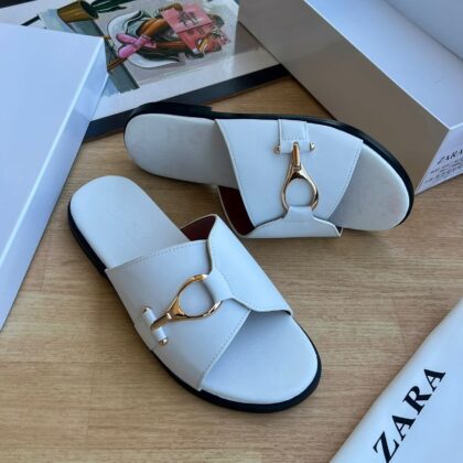 Zr Luxury Leather Slippers