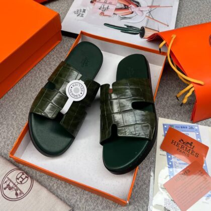 Hs Designer Leather Slippers