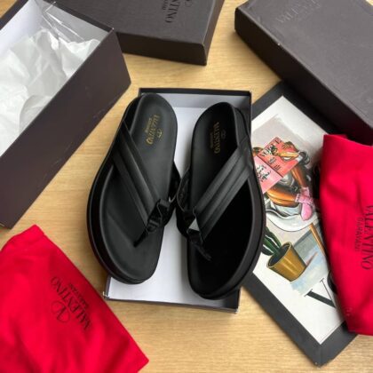 V L Luxury Leather Slippers ✨️