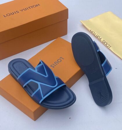 Lv Luxury Leather Slippers