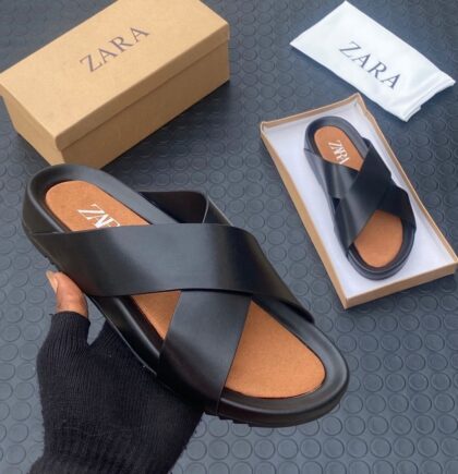 Zr Luxury Leather Slippers