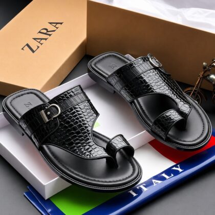 Zr Luxury Leather Slippers