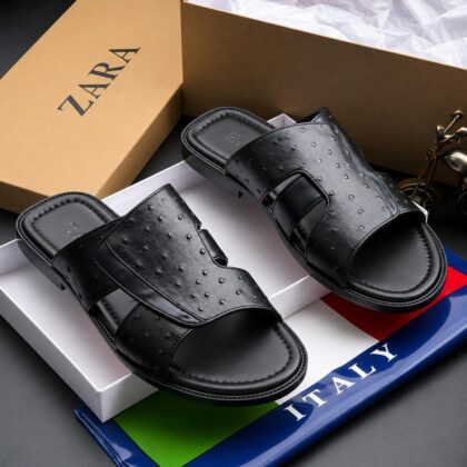 Zr Luxury Leather Slippers