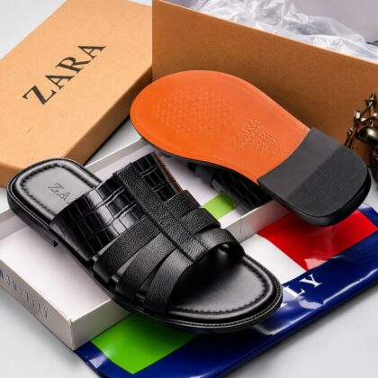 Zr Luxury Leather Slippers
